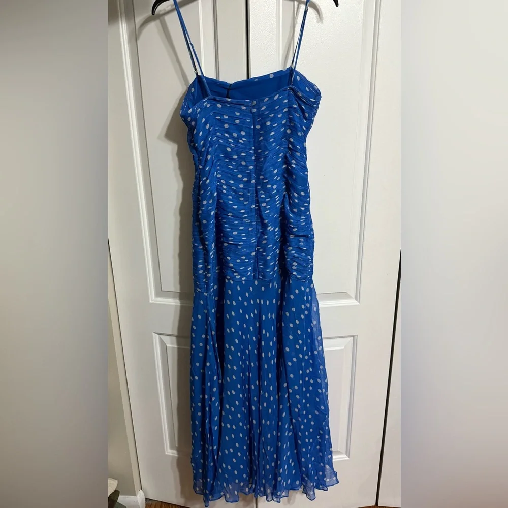 NWT RIXO STRAPLESS DROP-WAIST MAXI DRESS/ US6/ Color Blue - Picture 5 of 5